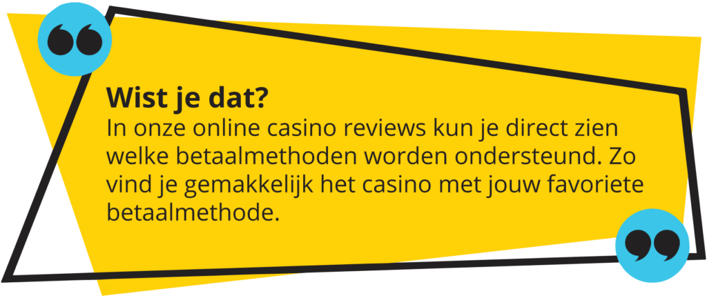 Ondersteunde betaalmethoden