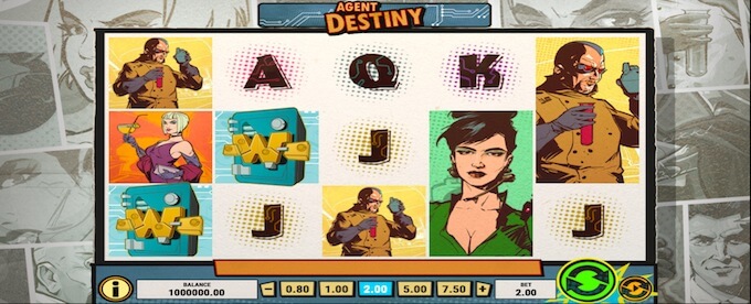 Het artwork van Agent Destiny! Agent Destiny Slot