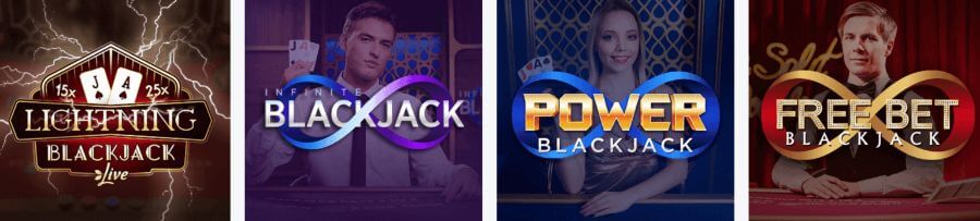 Live blackjack varianten