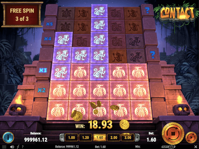 Contact slot: de imposante bonusronde Contact slot bonusronde