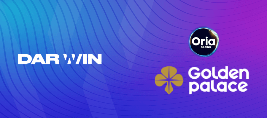 Golden Palace & Oria voegen Darwin Gaming als nieuwe spelprovider toe!