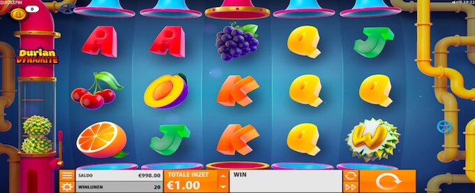 Durian Dynamite slot: op jacht naar doerians! Durian Dynamite gokkast speelveld