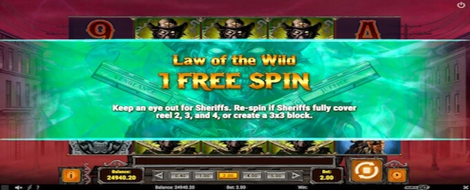 Law of the Wild - één van de zeven bonus features van Golden Colts Golden Colts slot bonus features