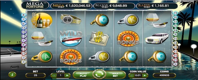 De luxe van de Mega Fortune gokkast Mega Fortune gokkast