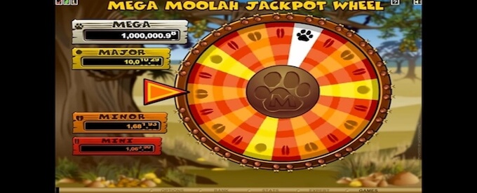 Mega Moolah Bonus: met vier progressieve jackpots! Mega Moolah Bonus