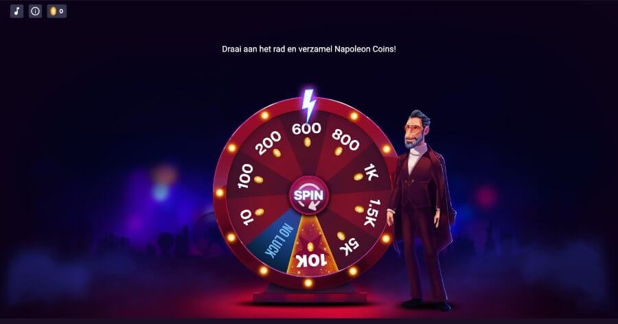 Napoleon Games Daily Spin promo