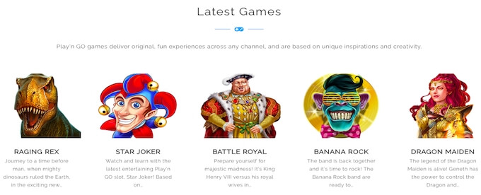 Een blik op enkele Play'n GO games Play'n GO games