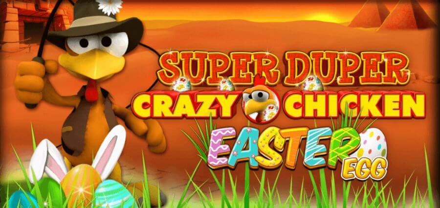 Super Duper Crazy Chicken Easter Egg logo