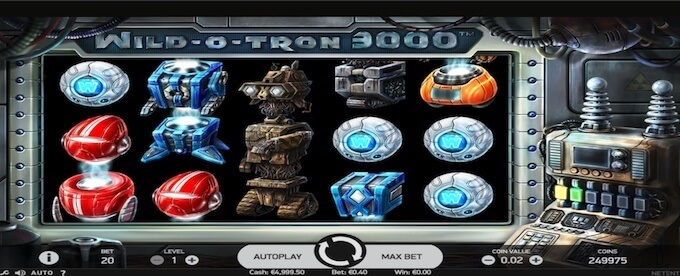 Wild-O-Tron 3000: 'The Incredible Machine' van NetEnt Wild-O-Tron gokkast